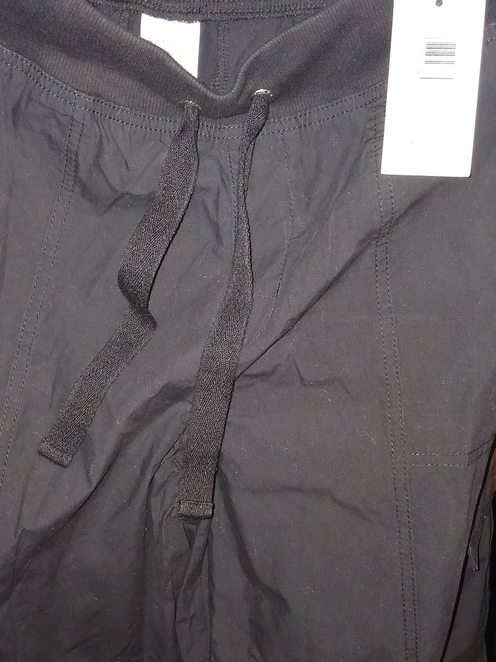 Calvin Klein Black Women's Drawstring Wide Leg Pants